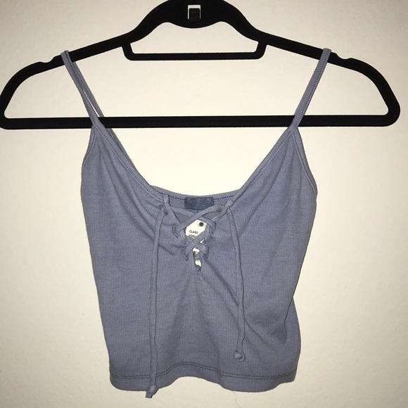 Brandy Melville Tops - Crop Lace Up Cami Top